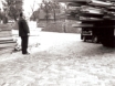 Uitladen hout en bouwmaterialen